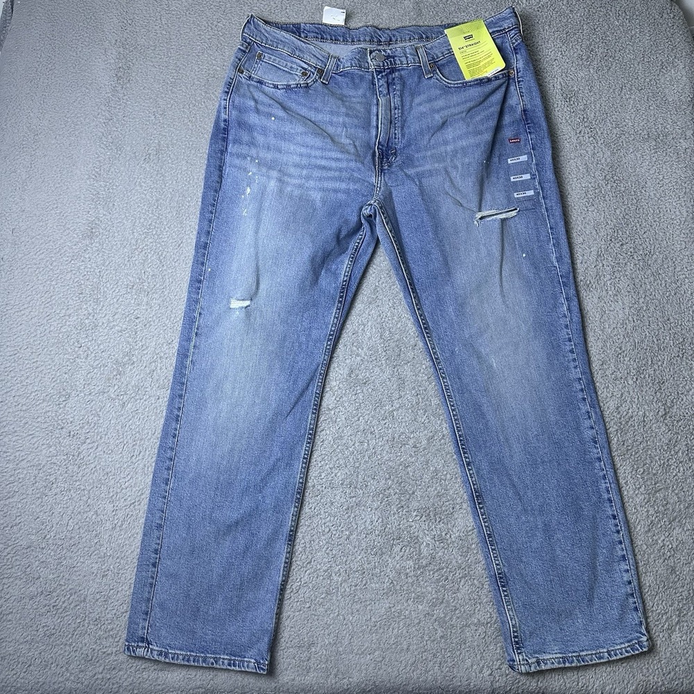 Levi's 514 Jeans Mens 40x30  Flex ECO Performance Stretch Straight Blue Denim